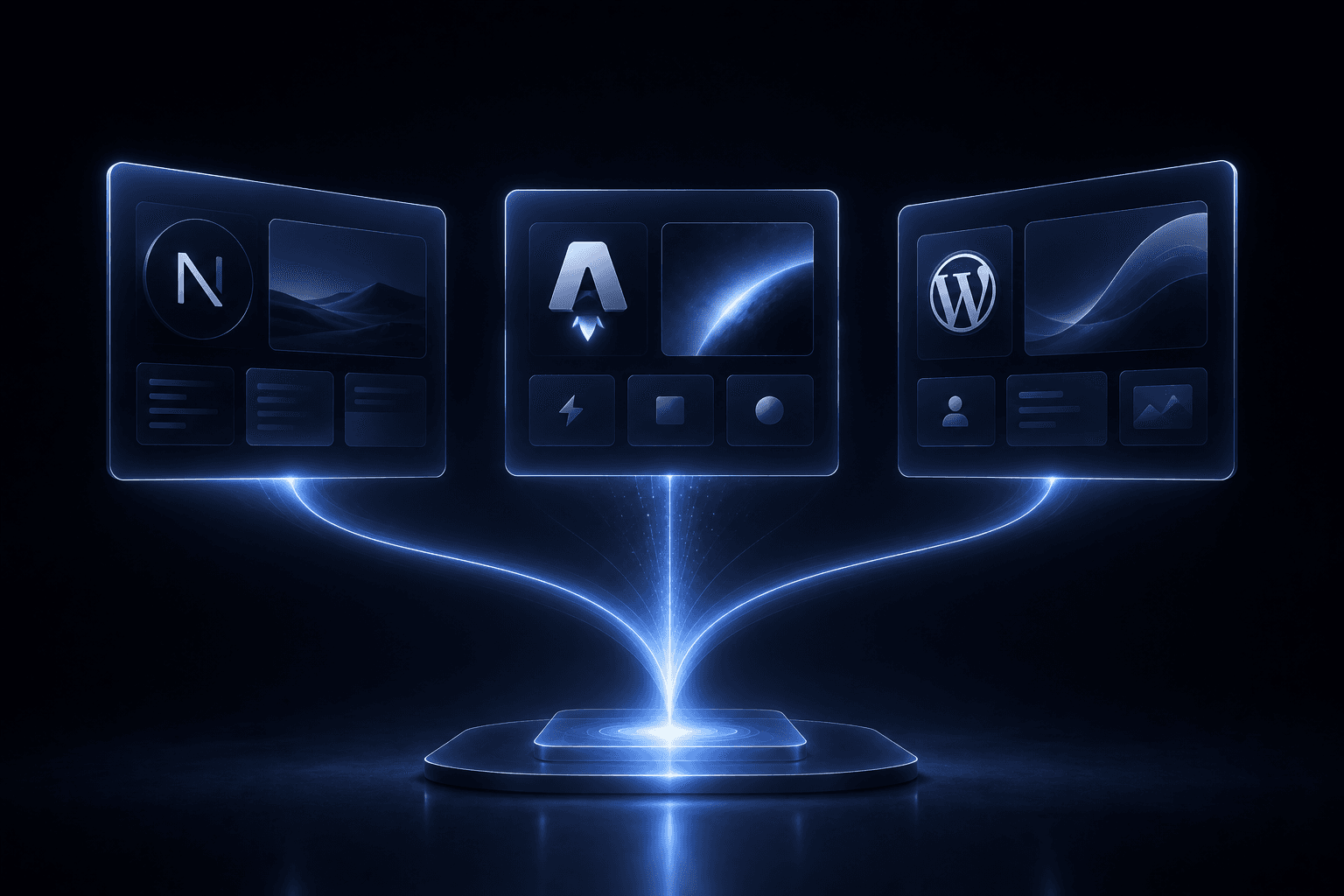Imagen editorial para Next.js, Astro o WordPress: cómo elegir sin casarte con el stack